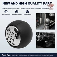 6速マニュアル車用ギアスティックシフトノブヘッドクロームFiat Scudo 2 II 2007-2016対応カーアクセサリー