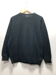 109012 green label relaxing ハニカム スウェット クルーネック M ブラック トレーナー サーマル ワッフル UNITED ARROWS 3212-199-2509