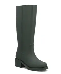 ミア レディース シューズ ブーツ・レインブーツ トール MIA Womens Wellington Rain Square Toe Tall Boots Dark Green グリーン