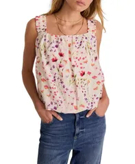 ミルトンベルベット レディース トップス シャツ フラワー柄 プリント ノースリーブ フラワー Mint Velvet Womensleevelessquare Neck FloralPrinto p