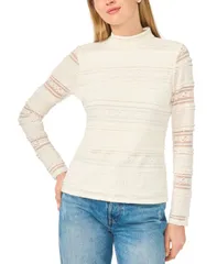 セセ レディース トップス シャツ タートルネック 長袖 CeCe Womens Turtleneck Fitted LongSleeve Top New Ivory アイボリー