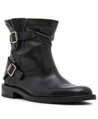 スティーブ マデン レディース シューズ ブーツ・レインブーツ Steve Madden Womens Denis Moto PullOn Booties Black Leather ブラック