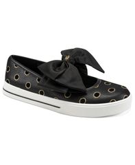 カール ラガーフェルド レディース シューズ スリッポン・ローファー スニーカー KARLAGERFELD PARIS Womens Bodewyn SlipOn Bow Sneakers Black