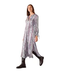 ホイッスルズ レディース トップス ワンピース プリント ミディ Whistles Womens Mottled Snake Print Midi Dress Multicolour マルチカラー