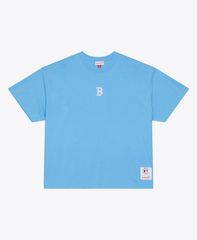 ミッチェルネス メンズ トップス Tシャツ Mitchell Ness Mens Light Blue Boston Red Sox Insignia Premium TShirt Light Blu