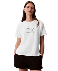 カルバンクライン レディース トップス Tシャツ クルーネック 半袖 Calvin Klein Performance Womens Classic Fit Crewneck ShortSleeve