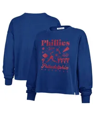 47 ブランド レディース トップス Tシャツ 47 Brand Womens Royal Philadelphia Phillies Team Collage Sydney Long Sleeve