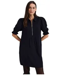 フェイズ・エイト レディース トップス ワンピース Phaseight Womens Candice Zip Dress Navy ネイビー