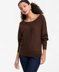 アイエヌシー インターナショナル コンセプト レディース アウター ニット・セーター 長袖 INC International Concepts Womens Boat Neck LongSleeve