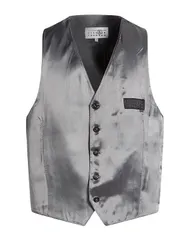 マルタンマルジェラ メンズ トップス ベスト ジレ MM6 MAISON MARGIELA Gray グレー