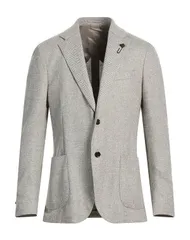 ラルディーニ メンズ アウター ジャケット・ブルゾン テーラードジャケット LARDINI Light Gray グレー
