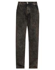 バルマン メンズ ボトムス デニムパンツ ストレートレッグ BALMAIN Black ブラック