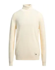 リュージョマン メンズ アウター ニット・セータートルネック LIU JO MAN Off White オフホワイト