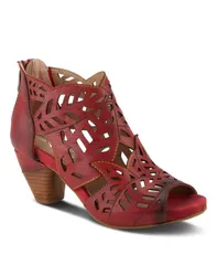 ラリティステ レディース シューズ サンダル ブーツ レザー LArtiste L Artiste Women s ICON LaserCut Leather Bootie with Ombre Ed