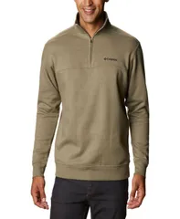 コロンビア メンズ アウター パーカー・スウェット シャツ フリース Columbia Mens Hart Mountain II QuarterZip Fleece Sweatshirt Stone