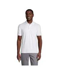 ランズエンド メンズ トップス ポロシャツ Lands End Mens School Uniform Short Sleeve Rapid Dry Polo Shirt White ホワイト