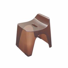 ヒューバス HUBATH バスチェア H25 クリアーブラウン 座面高25cm 風呂椅子 日本製 耐荷重100kg 幅28.6×奥行34.6×高さ34.6cm シンカテック 透明 クリア 浴室 椅子 イス 水切り 通気性 開封済み未使用 全国送料無料※一部除く