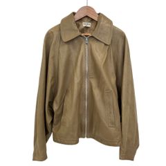 ALAIA アライア レザー ジップアップジャケット ベージュ メンズ 春 夏 秋 冬 中古 古着 USED
