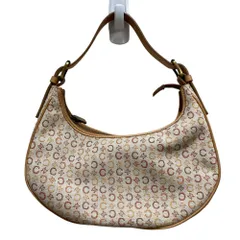 CELINE セリーヌ Cマカダム ジャガード ホーボーバッグ ショルダーバッグ ベージュ レディース中古 古着 USED 美品