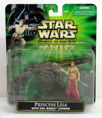 トミー DELUXE FIGURES PRINCESS LEIA / WITH SAIL BARGE CANNON 3.5インチ