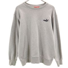 PUMA プーマ 長袖 スウェット トレーナー M グレー メンズ 古着