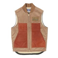 【新品】JUNYA WATANABE MAN COMME des GARCONS ジュンヤワタナベ マン コムデギャルソン ベスト マルチカラー XS 25AW FILSON 異素材 切替 ドッキング ベスト WP-V002 日本製 トップス【メンズ】
