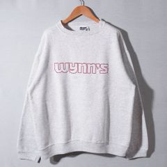 極美品 90s USA製 ヴィンテージ 企業 スウェット L グレー フリースウェア fleece wear Heavy Weight ロゴ刺繍 wynn's 霜降りグレー ストリート アメカジ 古着 B8070