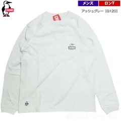チャムス / ブービーフェイスポケット ブラッシュド LS-Tシャツ アッシュグレー［G120］ XXL