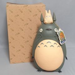 Mint condition Benelic My Neighbor Totoro 30th Anniversary Big Piggy Bank with Little Totoro 28516 Soft Vinyl Studio Ghibli
