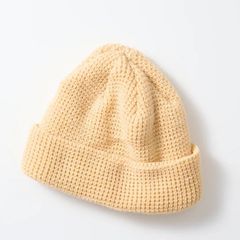 新品未使用 ロトト ROTOTO ワッフルワッチキャップ WAFFLE WATCH CAP ニット帽 ビーニー ローベージュ Beige メンズ レディース ユニセックス フリーサイズ 秋冬 R5141 管理番号：602A-1375