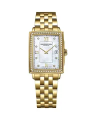レイモンド ウィル レディース アクセサリー 腕時計 Raymond Weil Toccata Diamond Watch 23mm x 28mm WhiteGold ホワイト