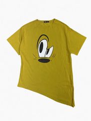 Character print, asymmetrical, oversized T-shirt, cut and sew, Disney