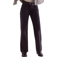 フリーピープル レディース ボトムス カジュアルパンツ ローライズ Free People Tennessee Low Rise BF Pant Womens Hideaway Black ブラック