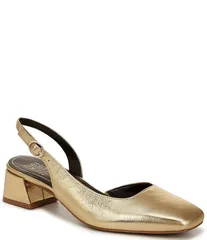 ナチュライザー レディース シューズ パンプス レザー Naturalizer Jayla Leather Dorsay Slingback Dress Pumps Dark Gold ゴールド