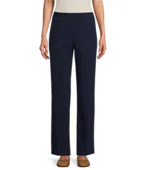 アリソン デイリー レディース ボトムス カジュアルパンツ ストレート パンツ Allison Daley Stretch PullOn Straight Leg Pants Black ブラック