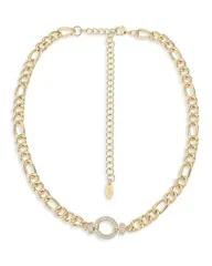 エティカ レディース アクセサリー ネックレス・チョーカー・ペンダントトップ レース Ettika Eternity Crystal Circle Pave Ring Collar Necklace