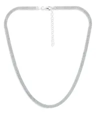 アクア レディース アクセサリー ネックレス・チョーカー・ペンダントトップ レース AQUA Herringbone Chain Necklace 16 100 Exclusive Silver シル
