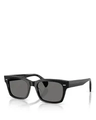 オリバーピープルズ レディース アクセサリー サングラス・アイウェア Oliver Peoples Ryce Sun Square Sunglasses 54mm Black ブラック
