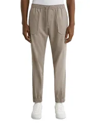 レイス メンズ ボトムス カジュアルパンツ REISS Cuffed Cargo Trousers Taupe Brown ブラウン