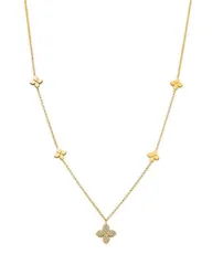 ロバートコイン レディース アクセサリー ネックレス・チョーカー・ペンダントトップ レース Roberto Coin 18K Yellow Gold Love by the Inch Diamond