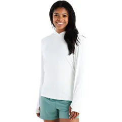 フリー フライ レディース トップス Tシャツ パーカー Free Fly Shade II Hoodie Womens Bright White ホワイト
