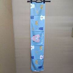 【TAKA166-61】△ MARIMO KURAFUTO Marimo Craft Anime "SPY×FAMILY Anya Fodger Cooling Towel" Front: Light Blue / Back: White