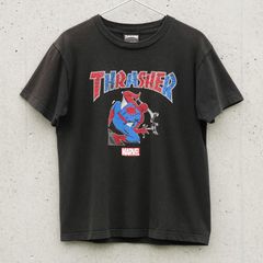2015 THRASHER × MARVEL Spider-Man T-shirt, Size S, Black