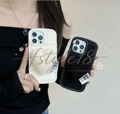 스마트폰 케이스 iPhone15 케이스 iPhone14 케이스 iPhone13 케이스 iPhone12 케이스 iPhonese 케이스 TPU 모코모코 모코모코 귀여운 한국 하트 세련된 심플 레이디스 여자