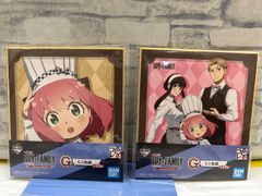 【N3-73】◎ Used SPY×FAMILY Ichiban Kuji Mini Shikishi Anya & Yor & Lloyd