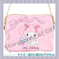 サンリオ　クリアショルダーバッグ 22×28×8cm  マイメロディ　MANUFATTO(マヌファット)