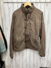 Abercrombie &Fitch 2662-2008 ダックジャケット　フェイクファージャケット　サイズL ブラウン
