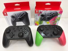Nintendo Switch Pro Controller (Normal Black Model) + Splatoon 2 Edition (2-Pack)