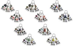 [Used] Collectible Toy Keychain Set of 10: "Splatoon 3 Gear Triple Charm"