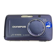 186000 動作未確認 OLYMPUS オリンパス ALL-WEATHER デジタルカメラ μ-40  ブルー